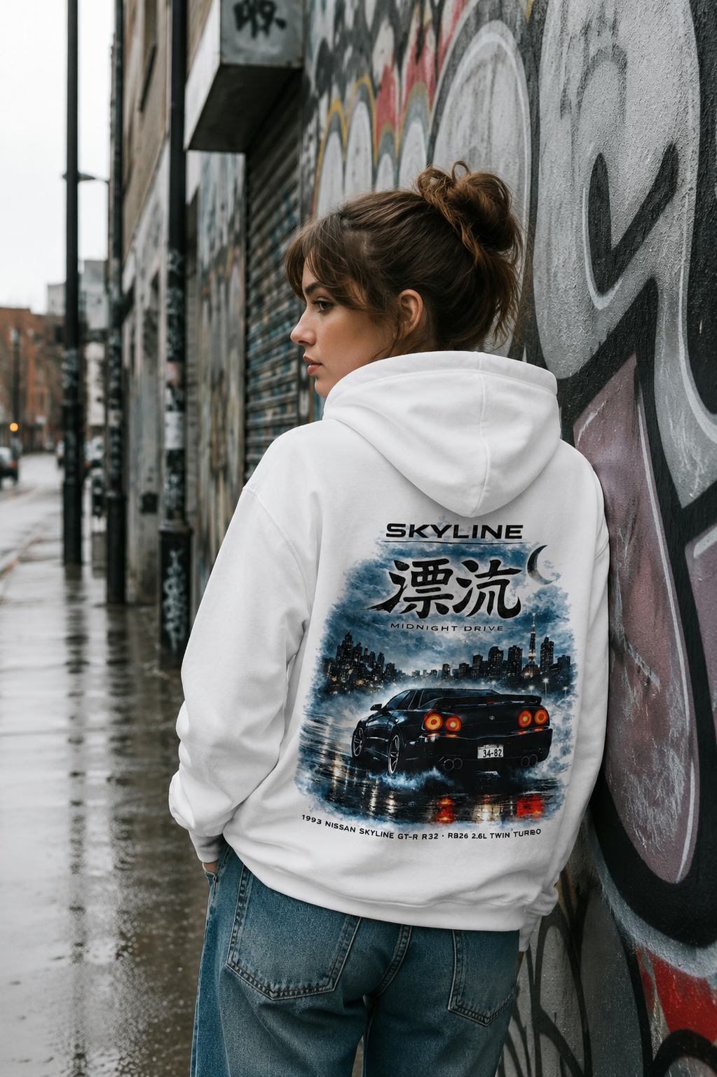 Echelon Skyline White Hoodie